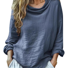 Grace · Blusa de lino y algodón