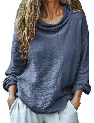 Grace · Blusa de lino y algodón