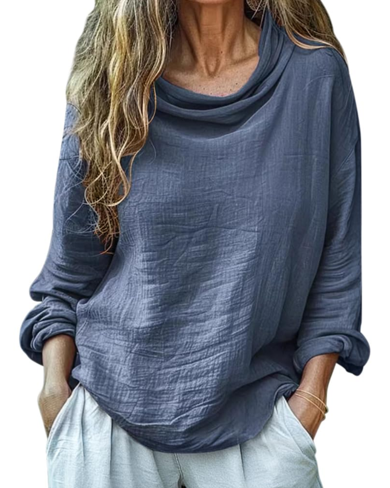 Grace · Blusa de lino y algodón