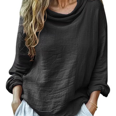 Grace · Blusa de lino y algodón