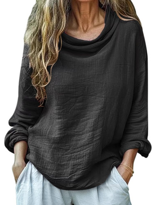 Grace · Blusa de lino y algodón