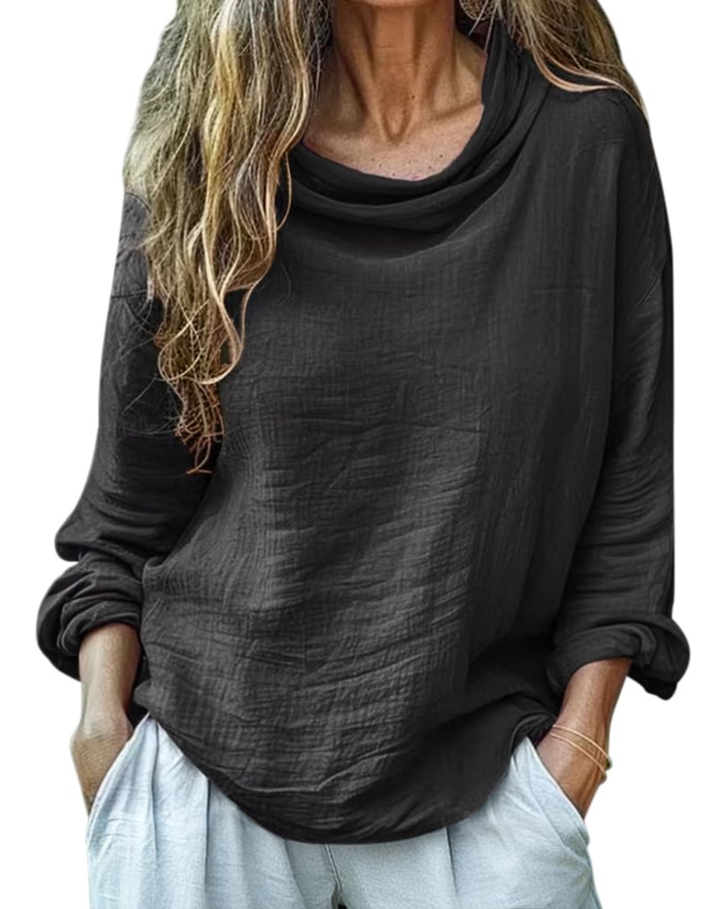 Grace · Blusa de lino y algodón