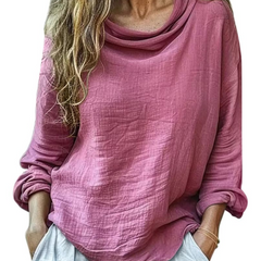 Grace · Blusa de lino y algodón