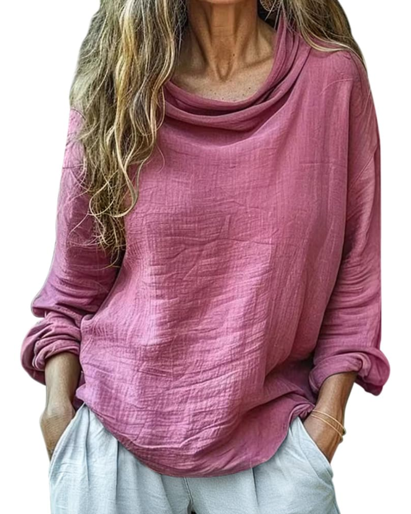 Grace · Blusa de lino y algodón