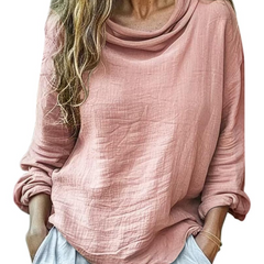 Grace · Blusa de lino y algodón