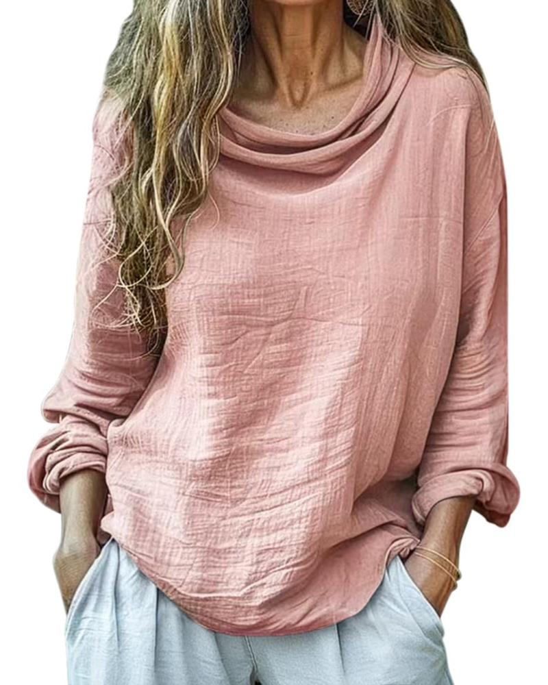 Grace · Blusa de lino y algodón