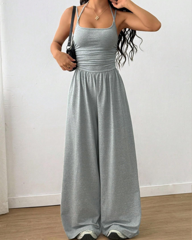 Avery Combinaison Femme – Combinaison Large à Bretelles Taille Élastique Élégante