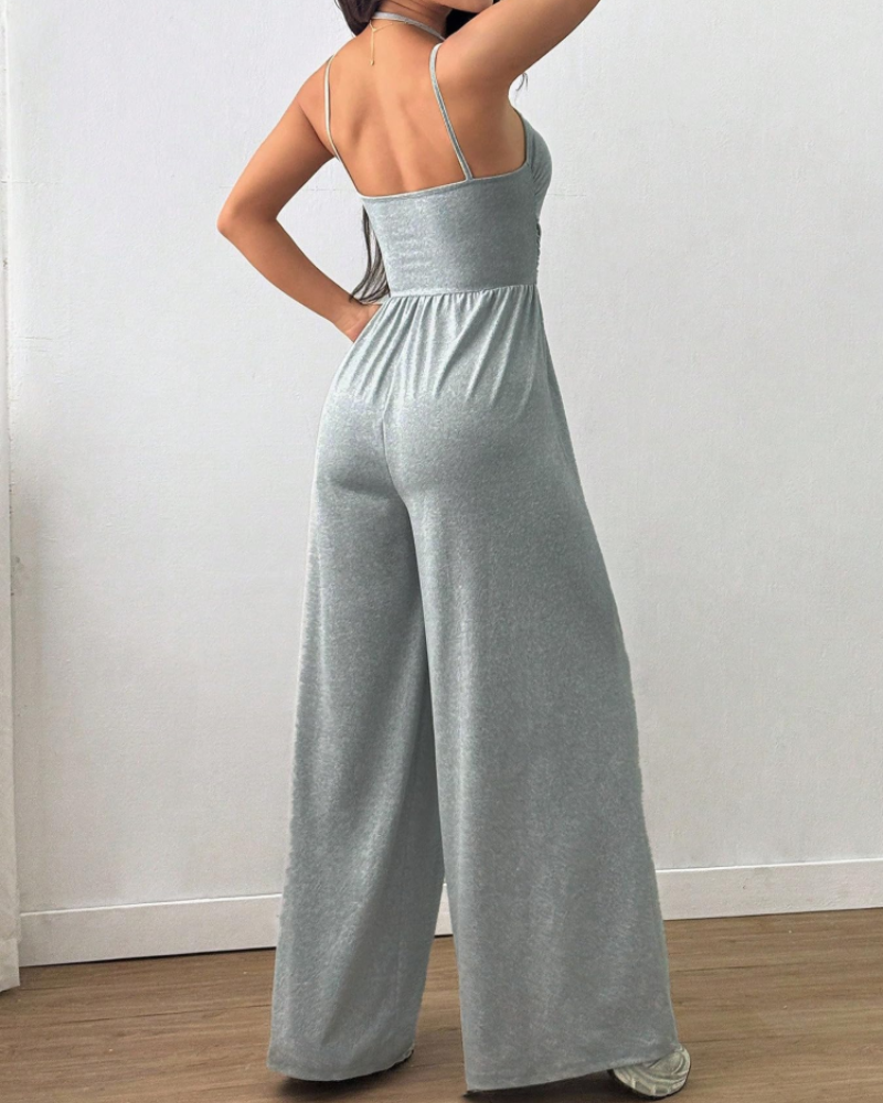 Avery Combinaison Femme – Combinaison Large à Bretelles Taille Élastique Élégante