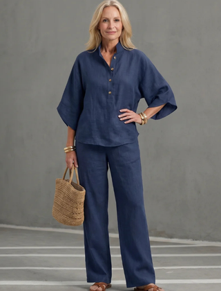 Avery · Conjunto de lino y algodón