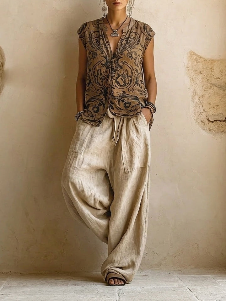 Práxedes™ | Conjunto Boho con Túnica Extendida