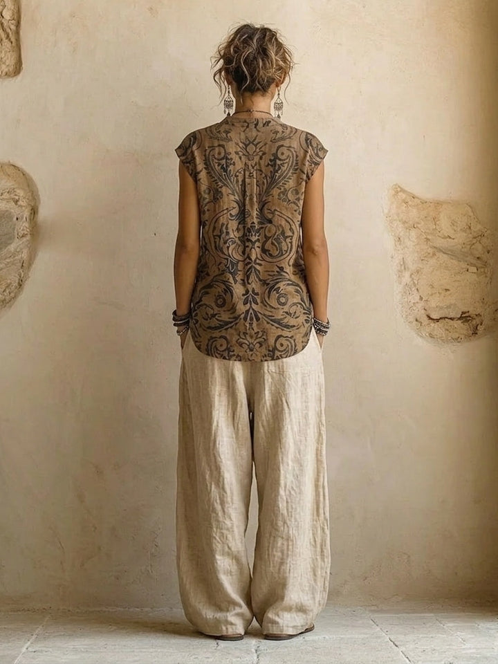 Práxedes™ | Conjunto Boho con Túnica Extendida