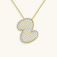 Doble corazón en collar dorado - Raúl & Sara Madrid