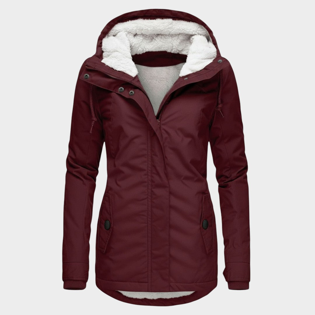 Chaqueta Larga de Felpa Anna™ para Otoño