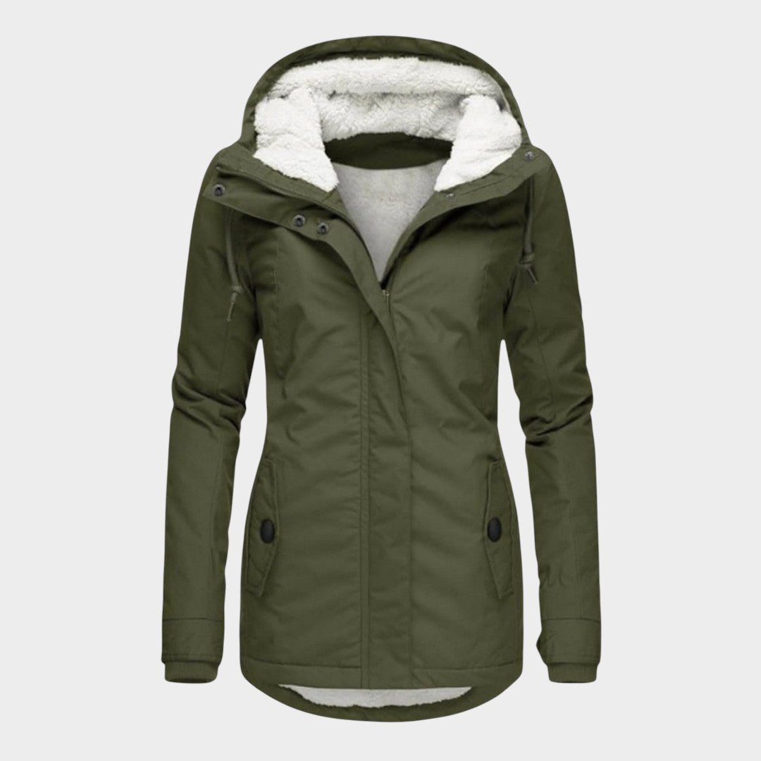 Chaqueta Larga de Felpa Anna™ para Otoño