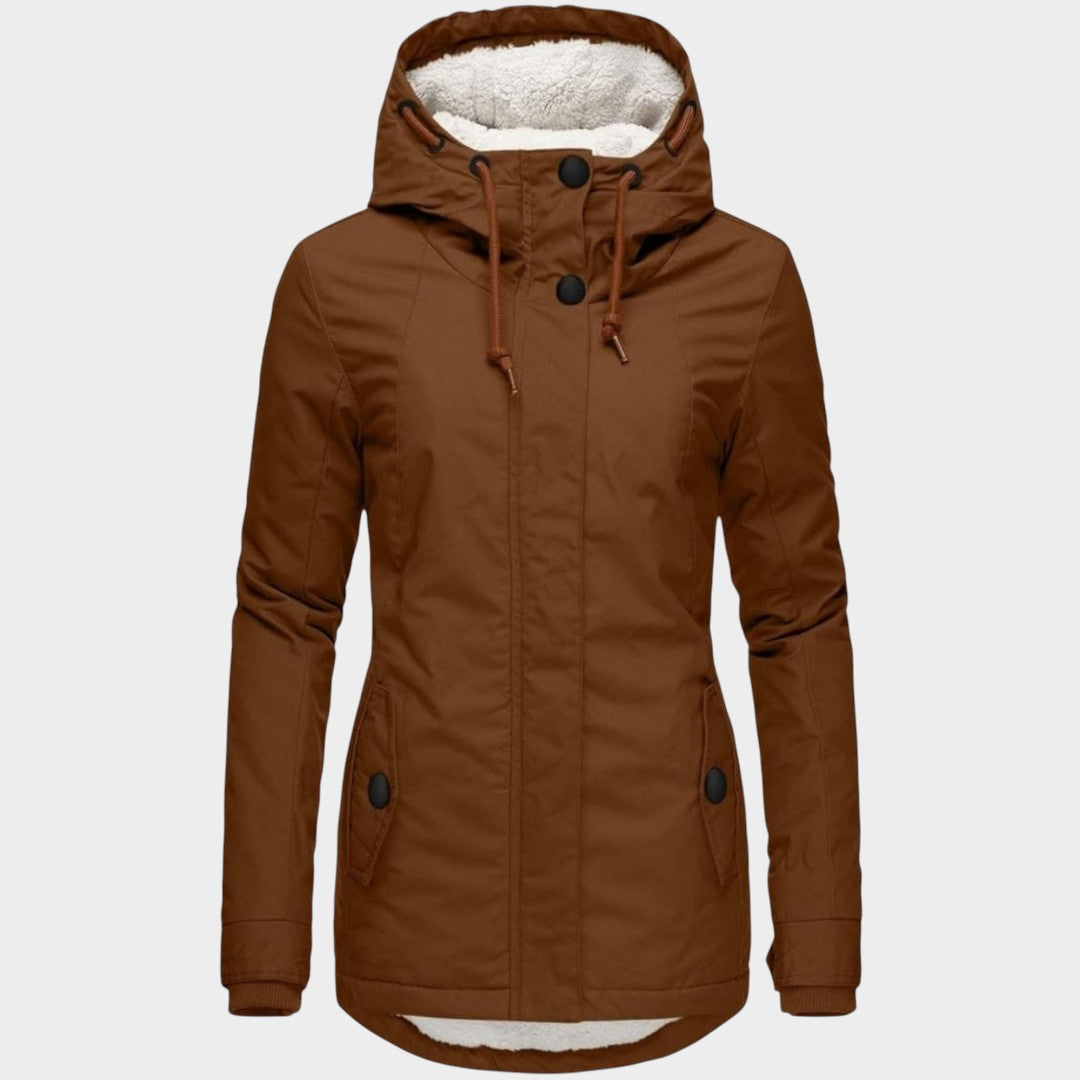 Chaqueta Larga de Felpa Anna™ para Otoño