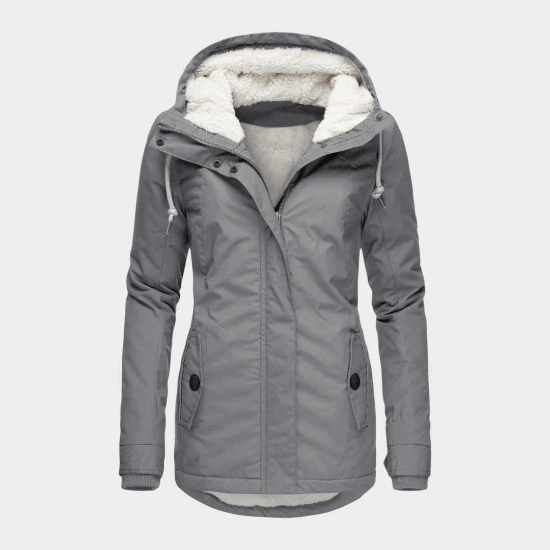 Chaqueta Larga de Felpa Anna™ para Otoño