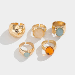 Conjunto de Anillos Abiertos con Brillantes - Raúl & Sara Madrid