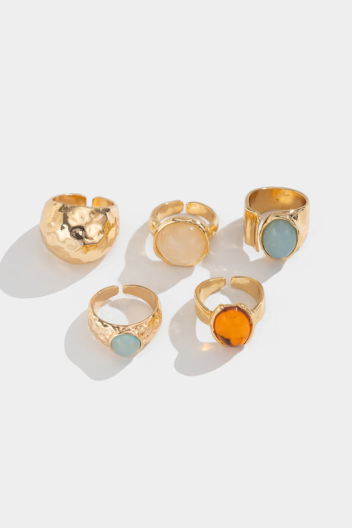 Conjunto de Anillos Abiertos con Brillantes