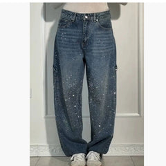 Pantalones baggy de cintura alta