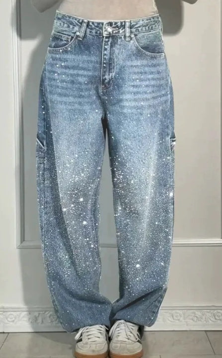 Pantalones baggy de cintura alta