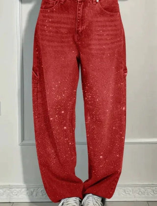 Pantalones baggy de cintura alta