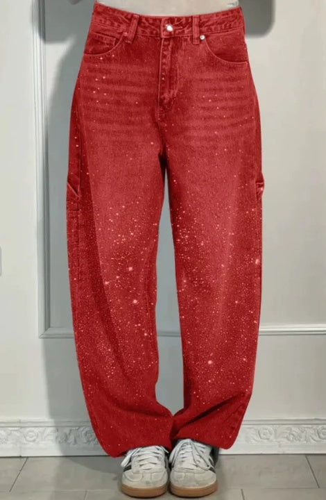 Pantalones baggy de cintura alta
