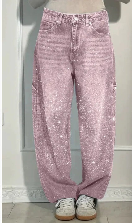 Pantalones baggy de cintura alta