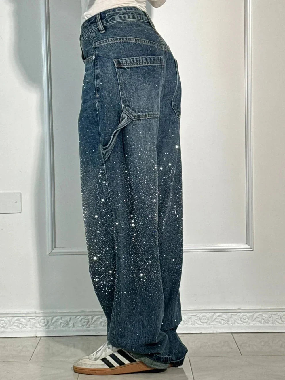 Pantalones baggy de cintura alta