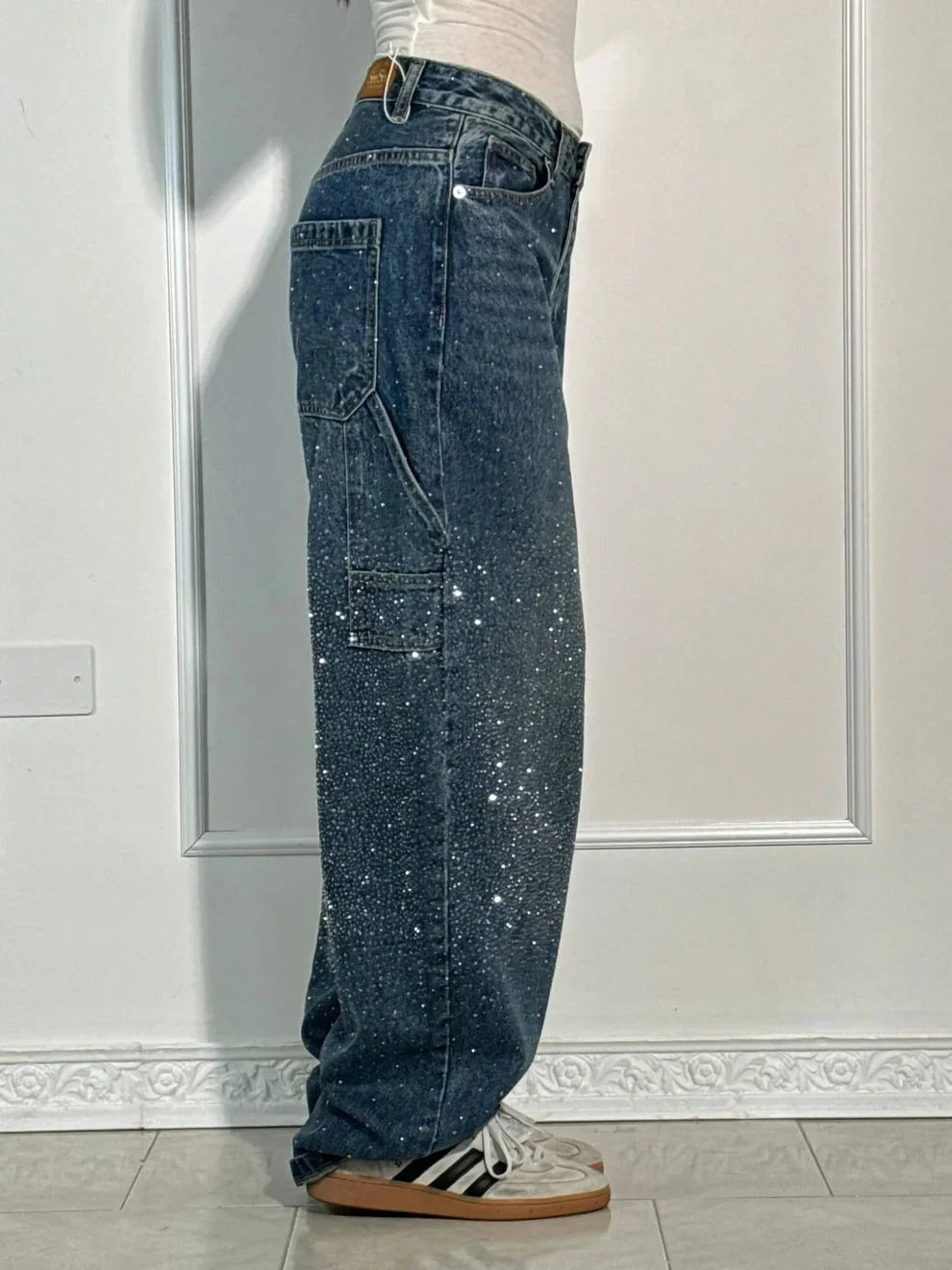 Pantalones baggy de cintura alta