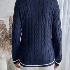 Jersey de punto con escote en V