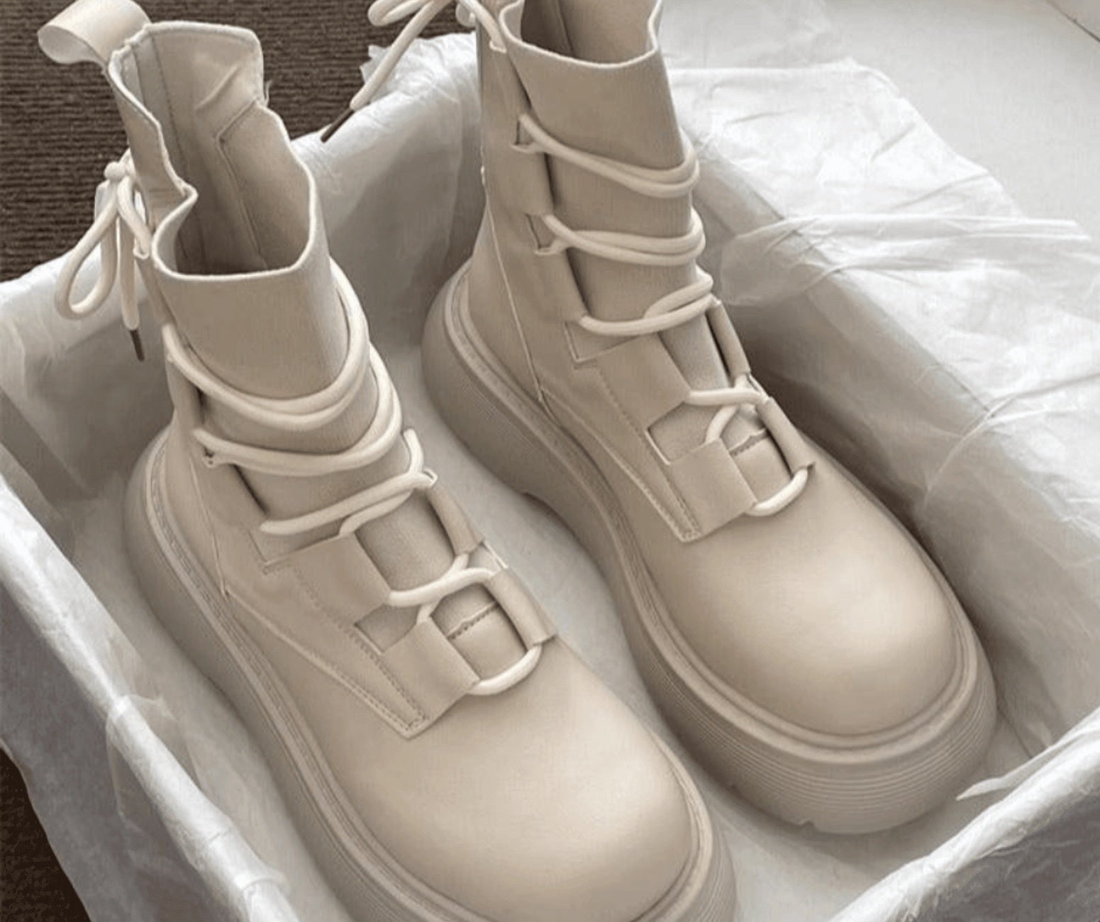 Botas militares de plataforma