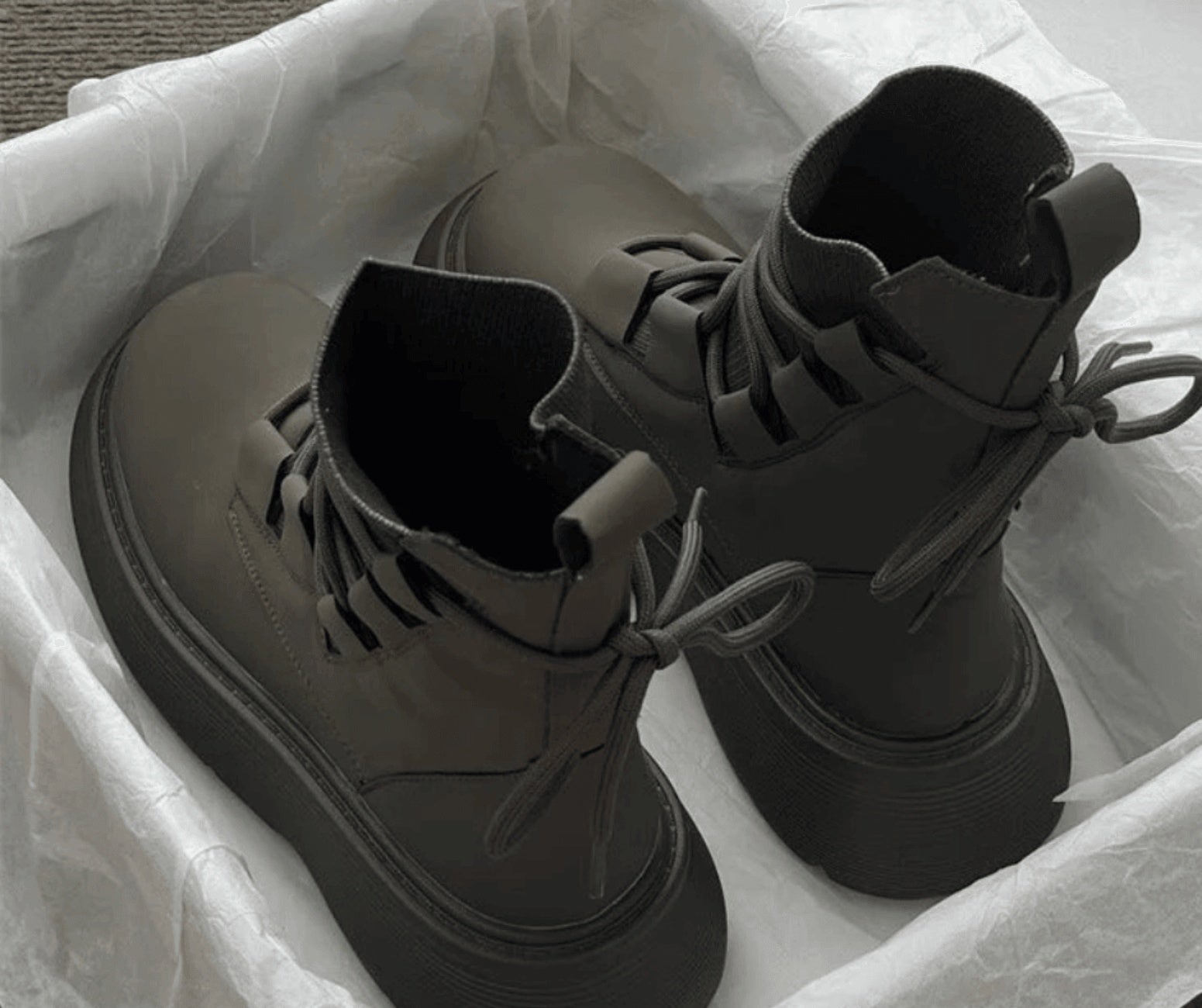Botas militares de plataforma