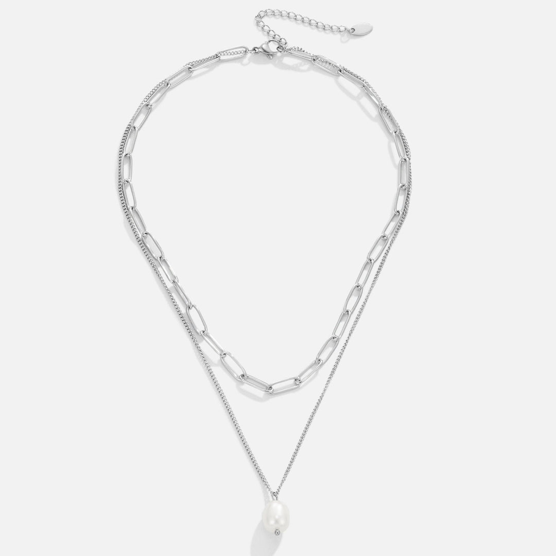 Viktorie-Marie – Collar Doble de Diseño en Dorado