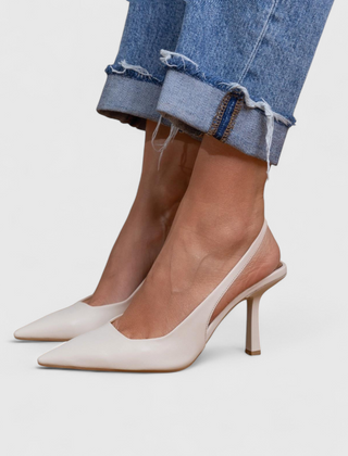 Leonor · Tacón Fino Slingback con Puntera Afilada - Raúl & Sara Madrid