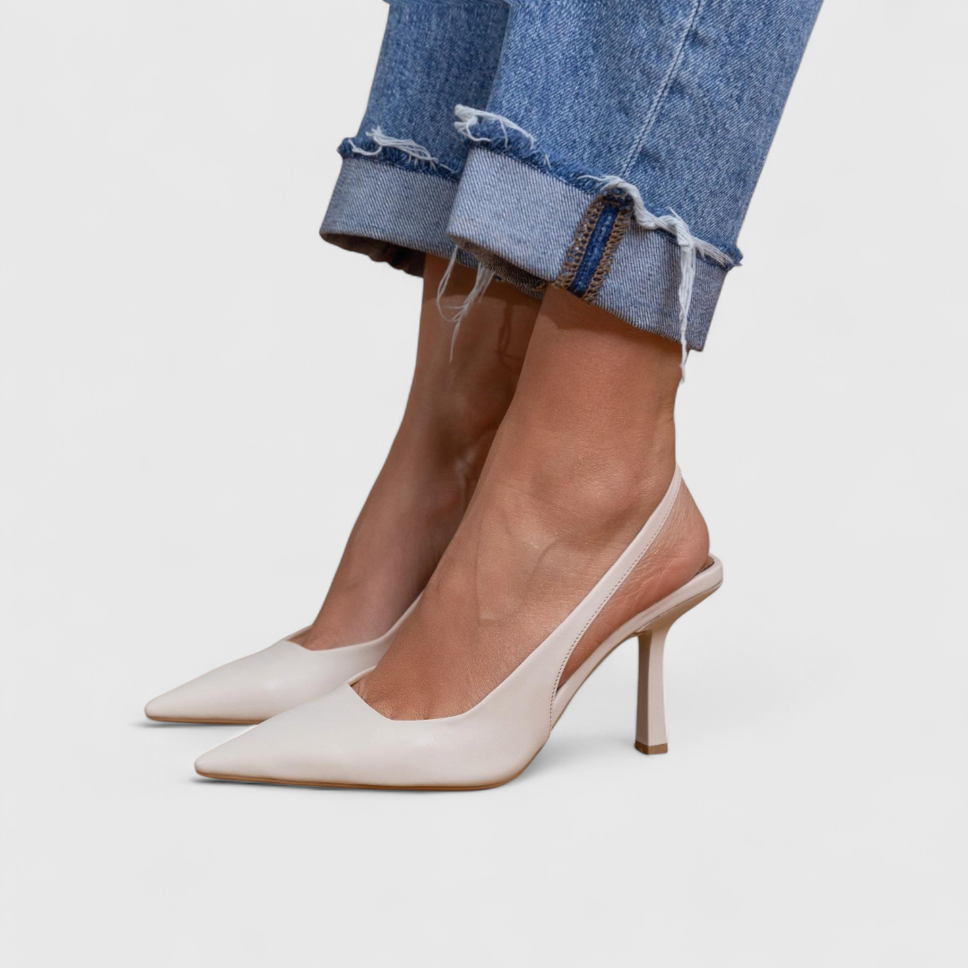 Leonor™ | Tacón Fino Slingback con Puntera Afilada