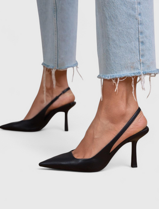 Leonor · Tacón Fino Slingback con Puntera Afilada - Raúl & Sara Madrid