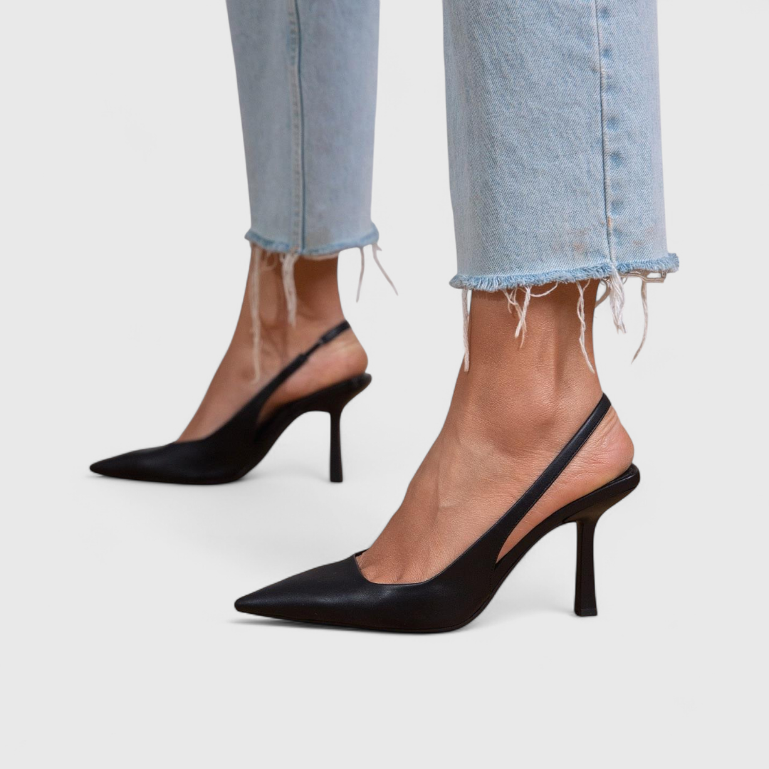 Leonor™ | Tacón Fino Slingback con Puntera Afilada