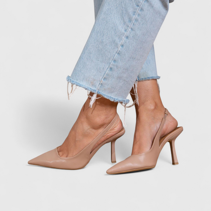 Leonor™ | Tacón Fino Slingback con Puntera Afilada