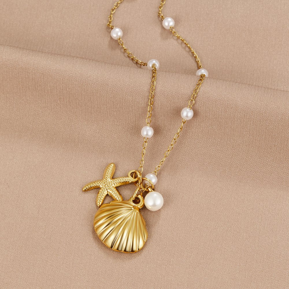 Paulina – Collar dorado adornado con mini cristales