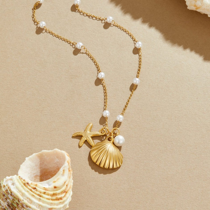Paulina – Collar dorado adornado con mini cristales