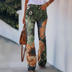 Jeans flare de cintura alta