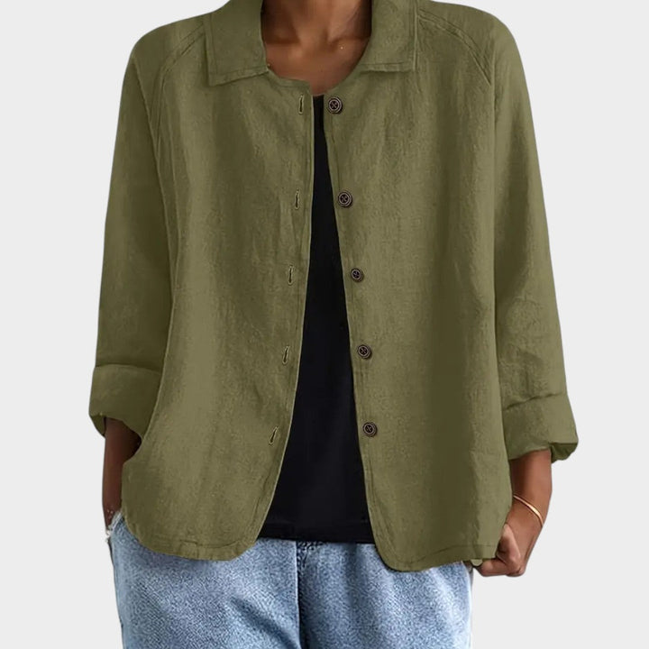 Sofia™ | Chaqueta de Lino Elegante