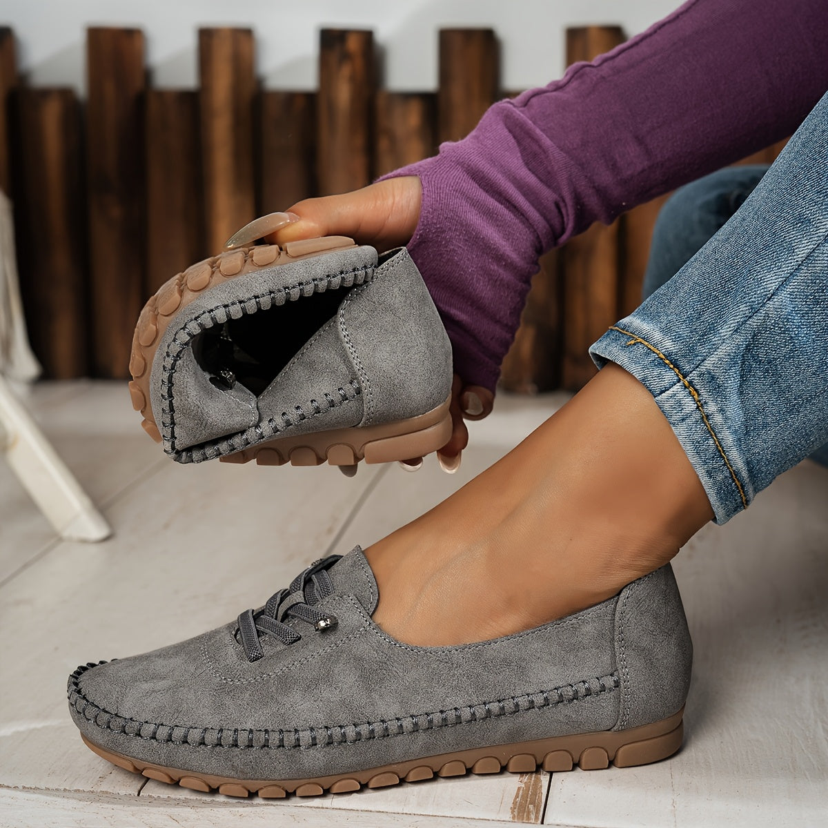 Mocasines Mujer Cómodos Y Flexibles – Zapatos Casual Antideslizantes Para Uso Diario