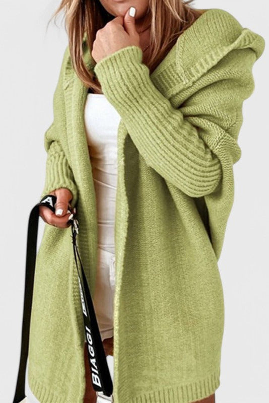 Lovisa | Cárdigan Oversize con Capucha de Punto Grueso