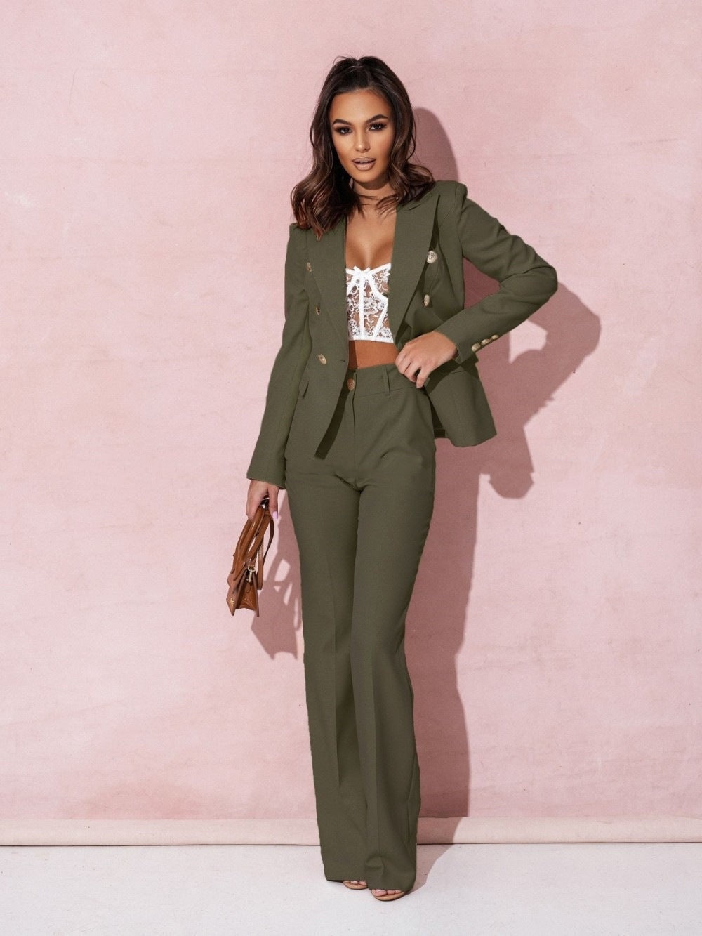 Conjunto chaqueta de doble botonadura