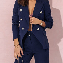 Conjunto chaqueta de doble botonadura