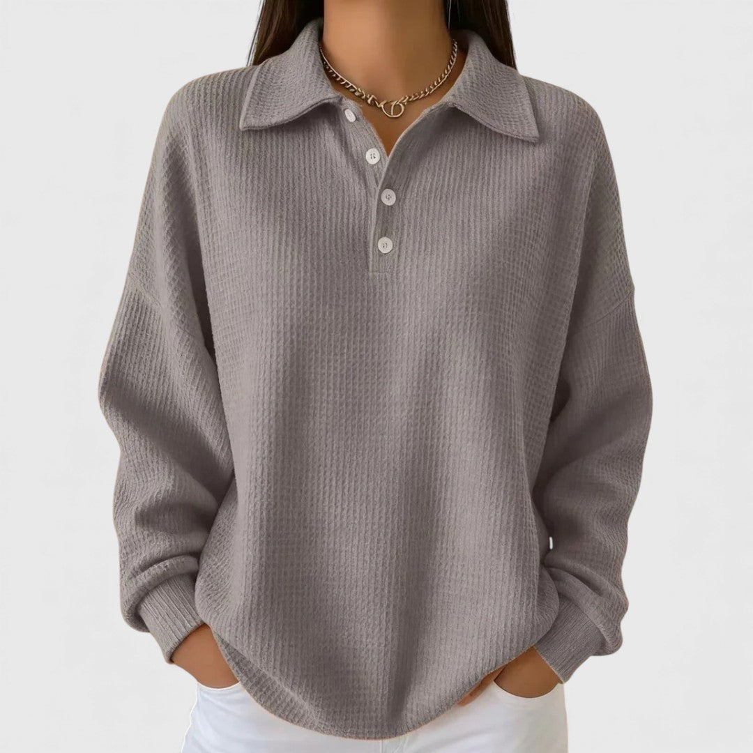 Mara | Cozy Collared Jersey