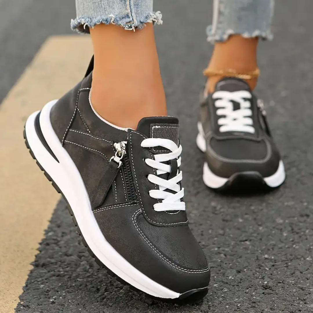 Zapatillas de vestir con cremallera