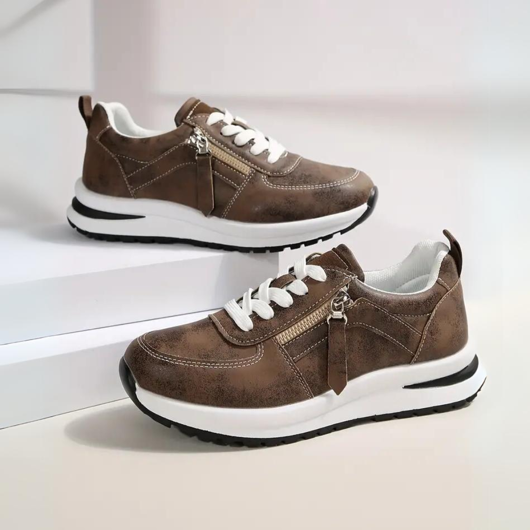 Zapatillas de vestir con cremallera