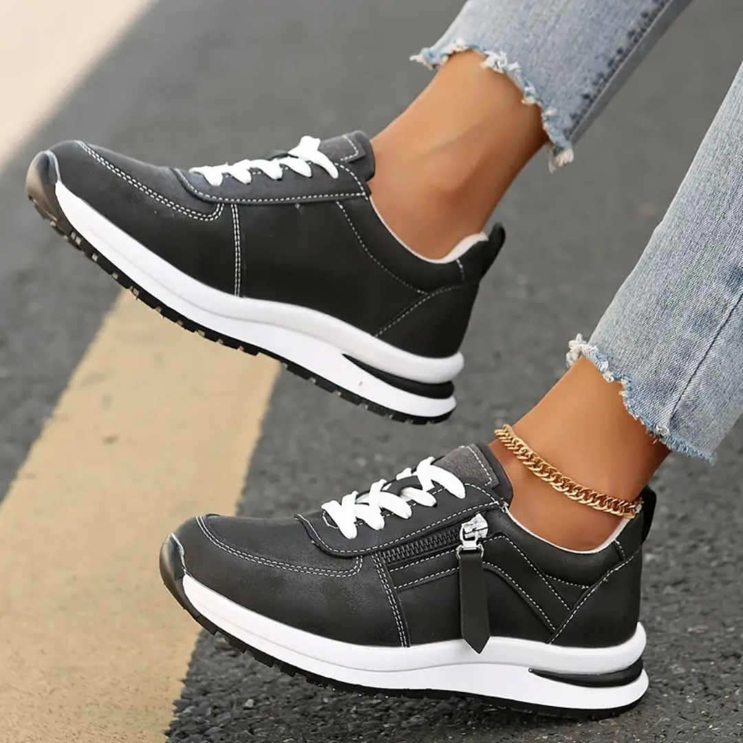 Zapatillas de vestir con cremallera